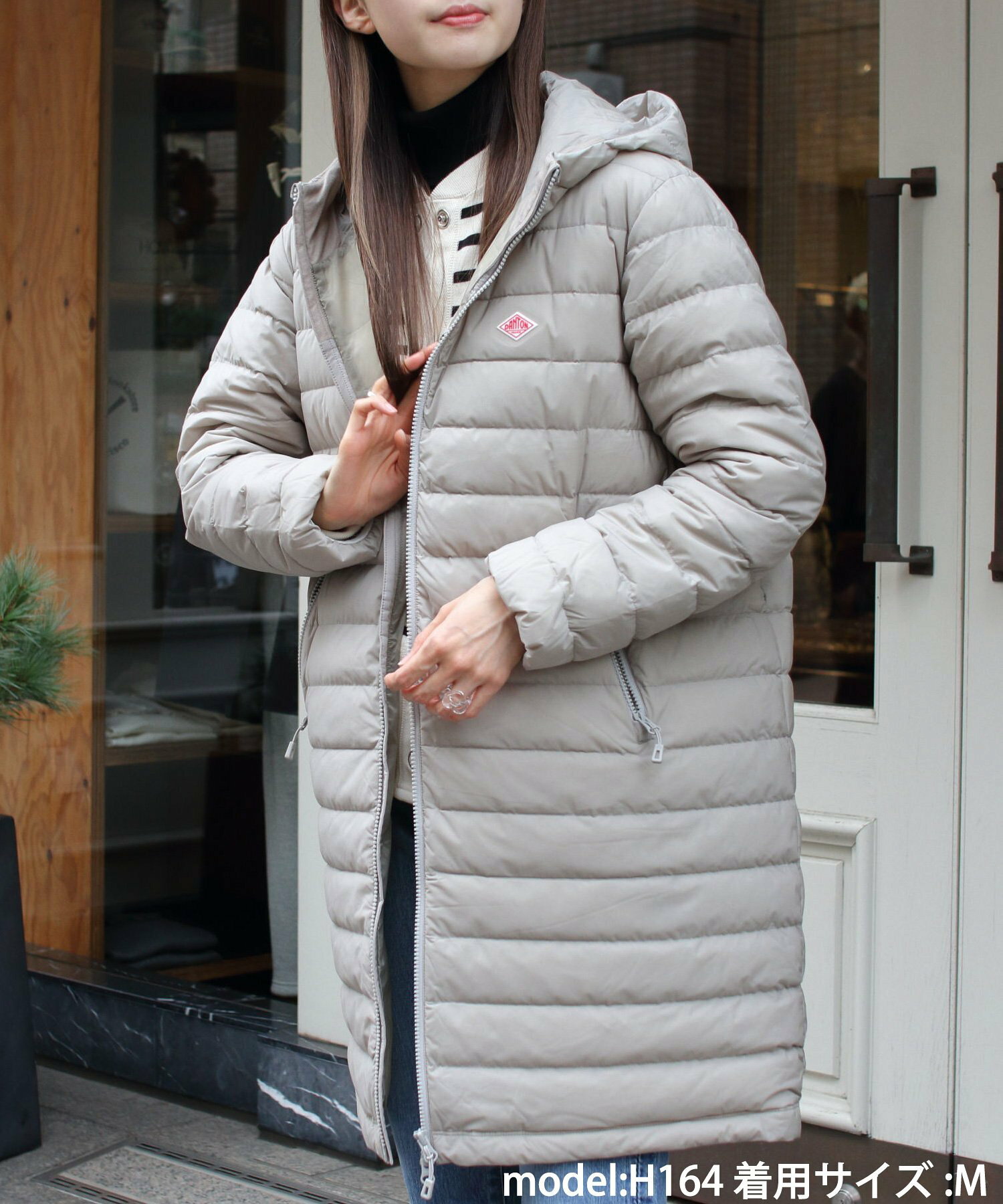 MIDDLE DOWN HOODED COAT